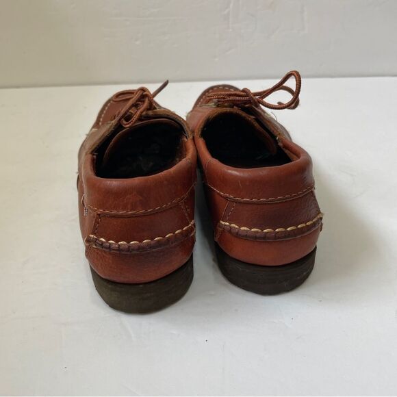 NEW WITHOUT TAGS SEBAGO BOAT LOAFERS IN BROWN LEATHER - Picture 6 of 7